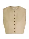 Heirlome Button-up Top In Neutral