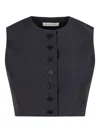 Heirlome Buttoned Top In Black