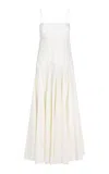 Heirlome Cecilia Cami Cotton-blend Maxi Dress In White
