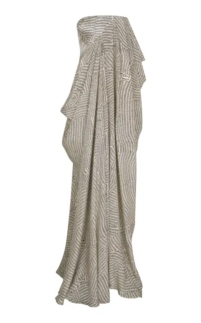 Heirlome Cindy Silk Maxi Dress In Green