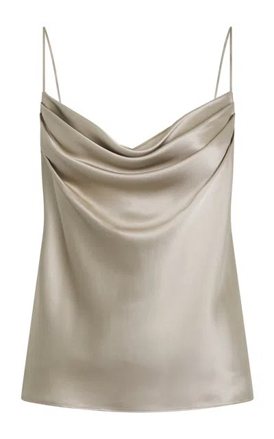 Heirlome Cleo Silk Top In Black
