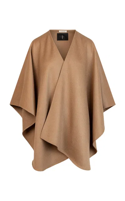 Heirlome Danica Draped Camel Hair Shawl In Neutral
