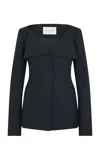 Heirlome Dasha Silk-wool Blazer In Blue