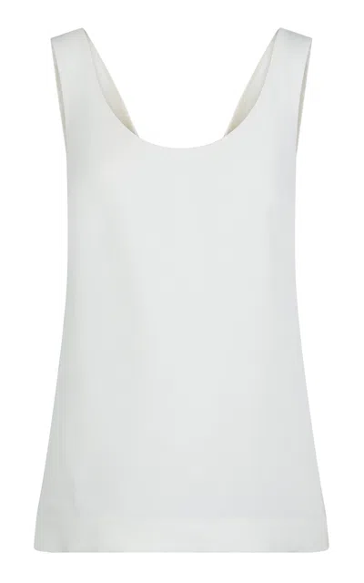 Heirlome Delphine Wool-silk Top In White