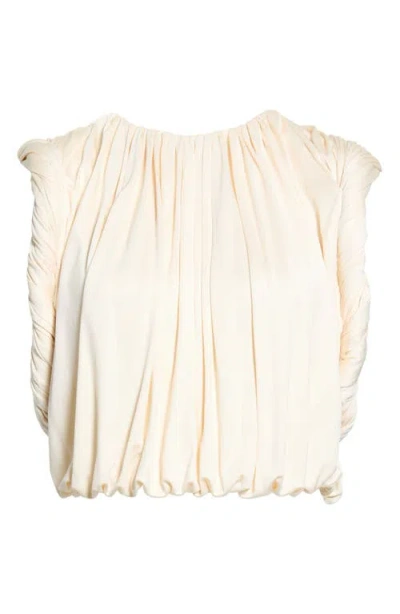 Heirlome Effie Draped Silk Top In Animal Print