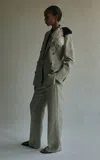 Heirlome Eleanor Linen Trousers In Green
