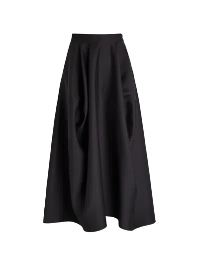 Heirlome Emilia Flared Maxi Skirt In Brown