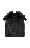 Heirlome Emma Pleated Top In Black