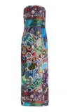 Heirlome Exclusive Arnulfo Vasquez Linen-silk Maxi Dress In Multi
