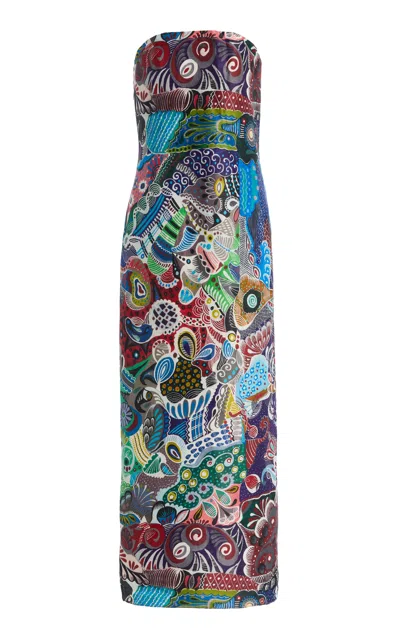 Heirlome Exclusive Arnulfo Vasquez Linen-silk Maxi Dress In Multi