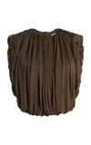 Heirlome Exclusive Effie Silk Top In Brown