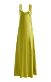 Heirlome Exclusive Margot Silk Maxi Dress In Green