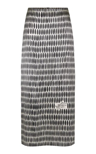 Heirlome Florence Silk Maxi Skirt In Black