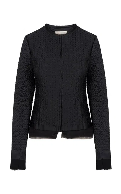 Heirlome Gabrielle Silk Jacket In Black