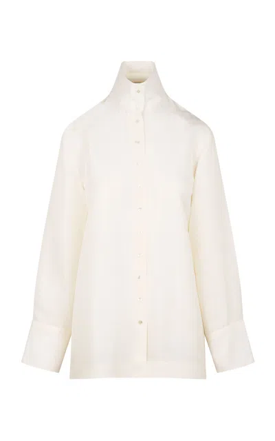 Heirlome Inez Silk Shirt In White