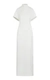 Heirlome Isadora Silk-wool Maxi Dress In White