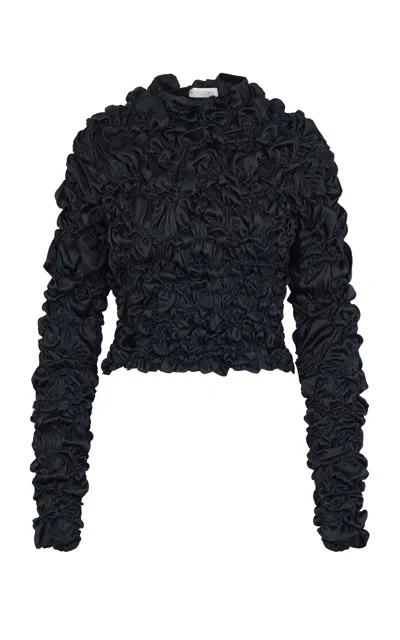 Heirlome Joni Silk Satin Top In Black