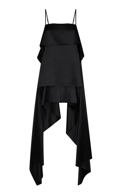 Heirlome Kora Silk Top In Black