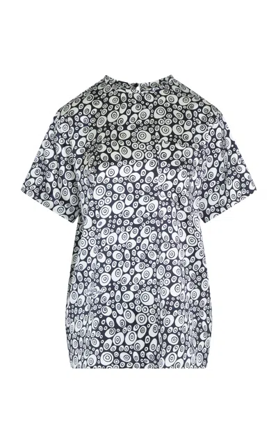 Heirlome Manuel Dotted Silk Top In Black