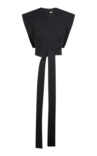 Heirlome Mateo Wool-silk Top In Blue