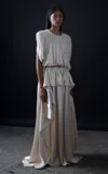 Heirlome Maude Silk Maxi Skirt In Neutral