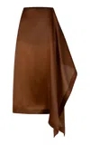 Heirlome Mel Skort In Organza In Brown