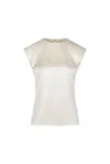Heirlome Morgan Sleeveless Silk Top In White