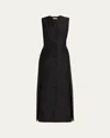 Heirlome Paulina Button-front Sleeveless Maxi Dress In Black