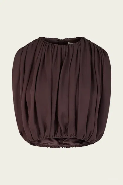 Heirlome Penny Top In Ganache In Burgundy