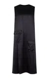 Heirlome Phoenix Silk Midi Dress In Black