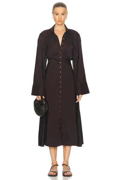 Heirlome Pia Dress In Dark Chocolate