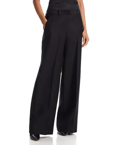Heirlome Pia Wool & Silk Trousers In Animal Print