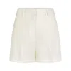Heirlome Pilar High-rise Wool-silk Shorts In Ivory