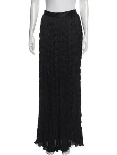 Pre-owned Heirlome Pleated Accents Long Skirt W/ Tags In Black