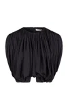 Heirlome Renata Silk Top In Black