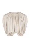 Heirlome Renata Silk Top In Neutral