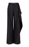 Heirlome Rickie Silk Wide-leg Trousers In Black