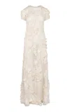 Heirlome Riviera Cashmere-silk Maxi Dress In White