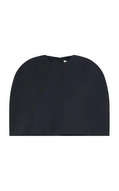 Heirlome Ruby Silk-wool Cape Top In Animal Print