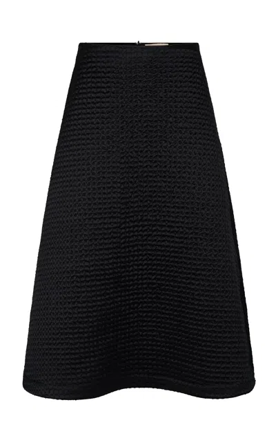 Heirlome Ryan Silk Maxi Skirt In Black