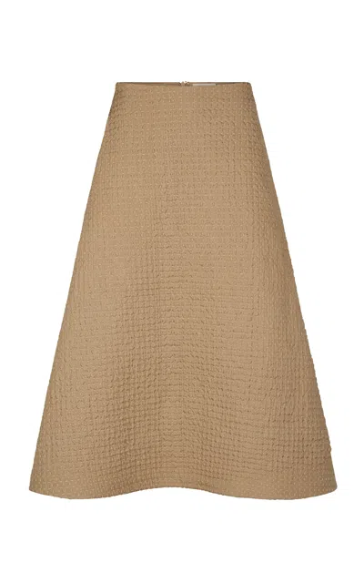 Heirlome Ryan Silk Maxi Skirt In Brown
