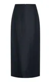 Heirlome Sandrita Silk Shantung Maxi Skirt In Black