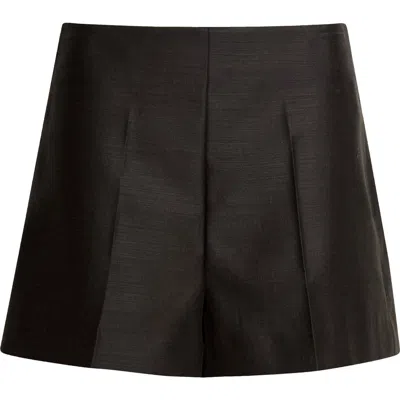 Heirlome Saskia Wool & Silk Shorts In Black