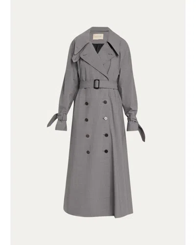 Heirlome Sidney Trench Coat In Grey