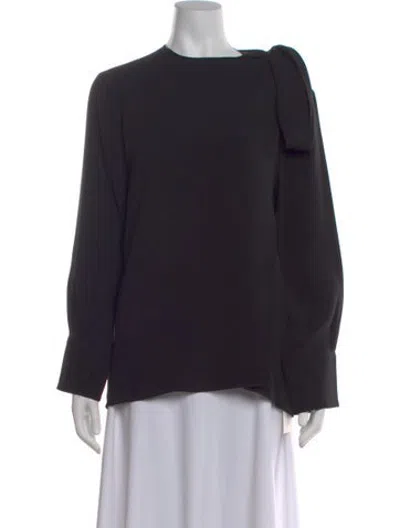 Pre-owned Heirlome Silk Crew Neck Top W/ Tags In Black