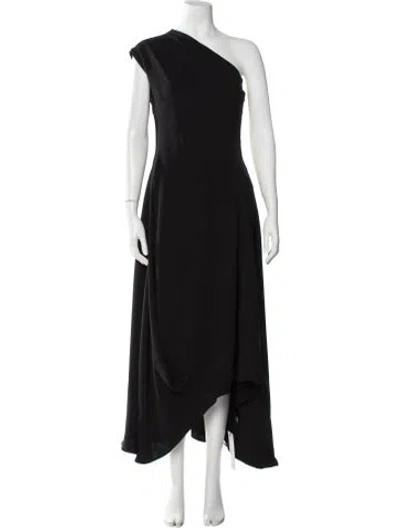 Pre-owned Heirlome Silk Long Dress In Black