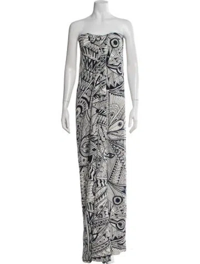 Pre-owned Heirlome Silk Long Dress In Blue