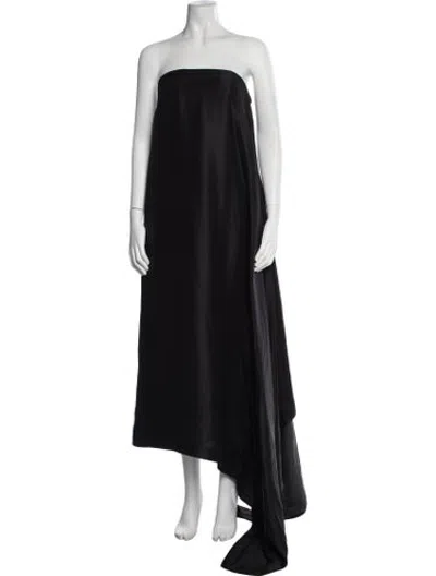 Pre-owned Heirlome Silk Long Dress W/ Tags In Black