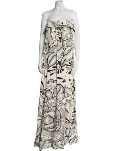 Pre-owned Heirlome Silk Long Dress W/ Tags In Neutrals