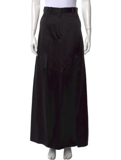 Pre-owned Heirlome Silk Long Skirt W/ Tags In Black